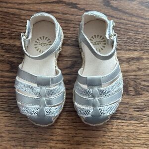 UGG Silver Girls’ Sandals 6T